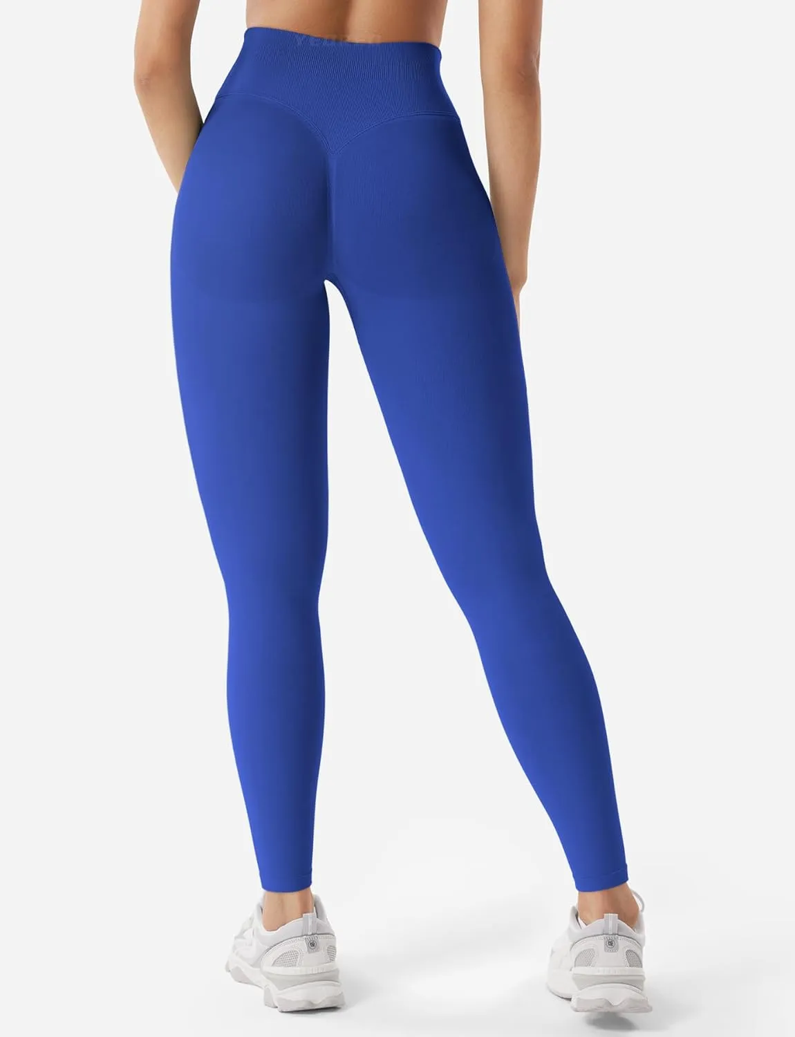 YEOREO Women Hidden Scrunch Impact Leggings V Cross Waist Leggings Butt Booty Lifting Gym Pants