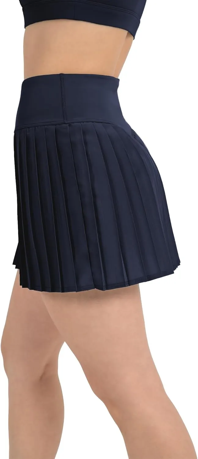 YITTY Active Women's Pleated Tennis Skirt with Built-in Short, Athleisure, 4-Way-Stretch