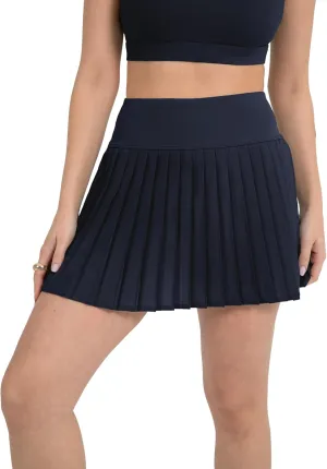 YITTY Active Women's Pleated Tennis Skirt with Built-in Short, Athleisure, 4-Way-Stretch