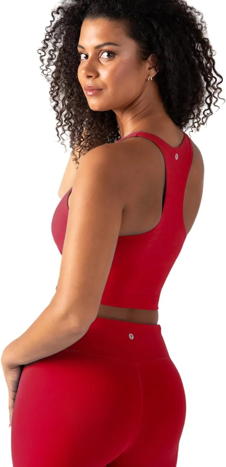 YITTY Active Women's UltraLuxe Built-in Bra Tank Top, Athleisure, 4-Way-Stretch