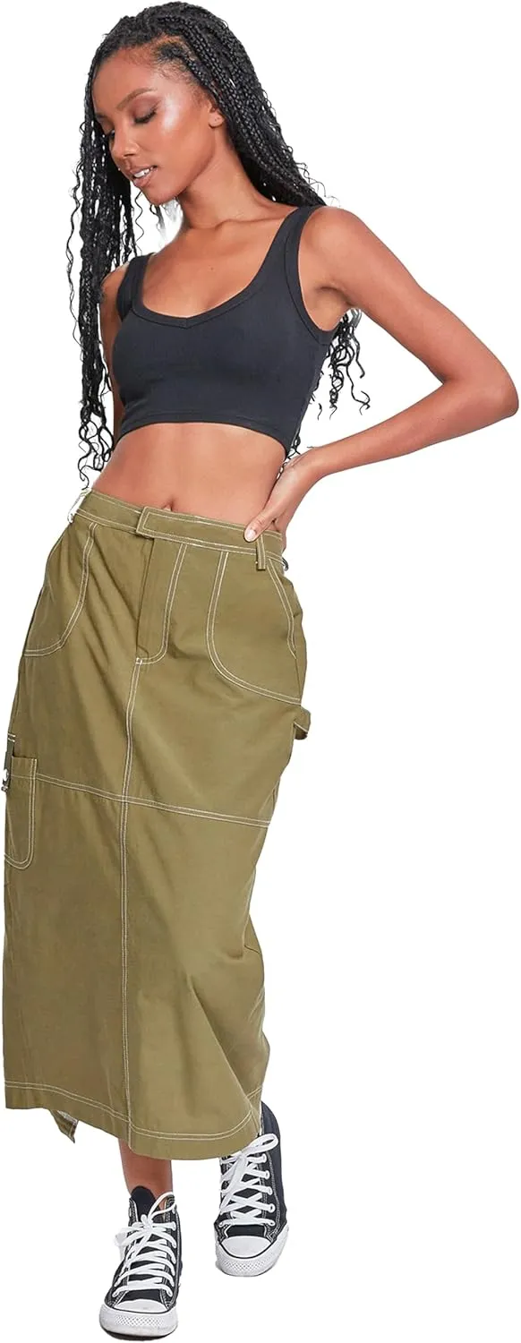 YMI Jeans Women's Cargo Maxi Skirt
