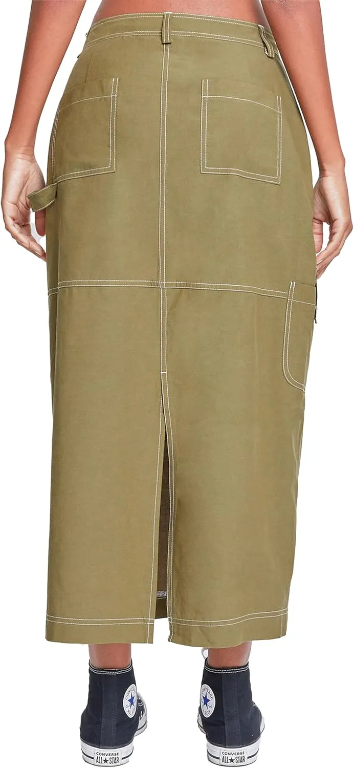YMI Jeans Women's Cargo Maxi Skirt