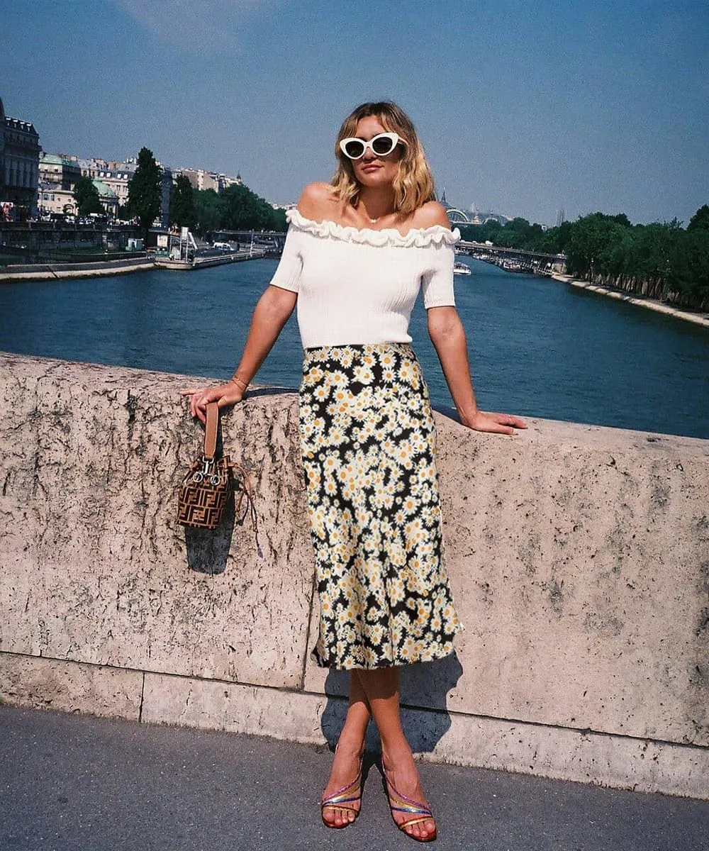 ZWSYXL Ladies Leopard Print Skirt High Waist Elastic Silk Satin Midi Skirt Spring Casual Mid-Length Cheetah A Link Skirts